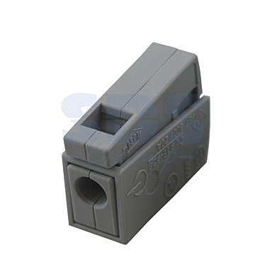 Клемма WAGO 224-101 2жил х 1,0-2,5 (0,5-2,5) кв.мм., для осветительного оборудования, 100шт/уп.