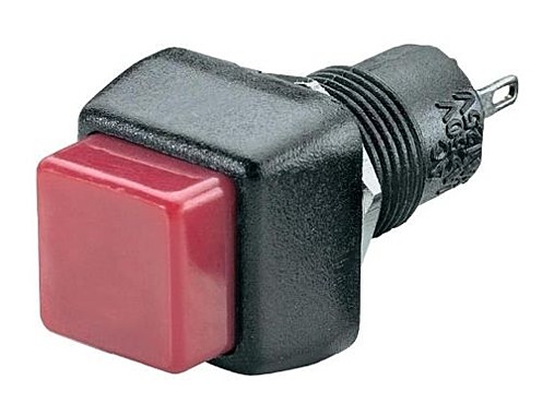 Кнопка RWD-203B (красн.без фикс.) белый корпус