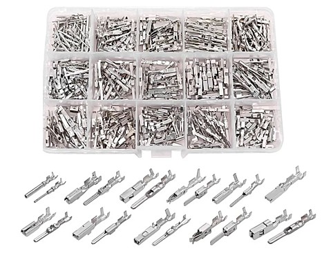 Комплект автомобильных клемм для подключения проводов 1-3,5 мм 21 вид 290штук