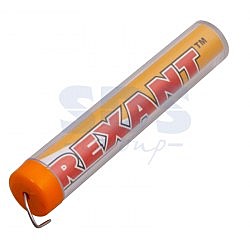 Припой 1 мм (10гр. в колбе) ПОС-61 REXANT (Sn60Pb40 Flux 2.2%)