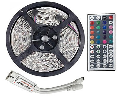 Лента светодиодная (5050) RGB SMD5050-300W-12 Э12V, 1.2A/м, 60 LED/м