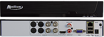 Видеорегистратор  4-канальный AKSILIUM HVR-0405N AI гибридный мультиформатный