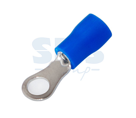 Наконечник кольцевой НКИ - 4.3мм, (№23) изолированный, сечение 1.5-2.5мм² (VR2-4), синий,