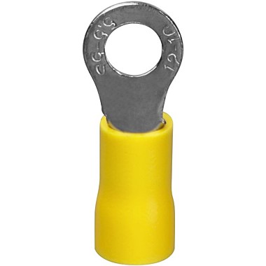 Наконечник кольцевой НКИ - 6.5 мм(№30) (НКи 6.0-6/НКи5,5-6) изолированный, сечение 4-6 мм², желтый 
