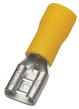 Клемма плоская КПИ гнездо 7.4 мм 4-6 мм² (РПи-м 6.0-(6.3)/РПИм 5,5-6) изолир. (№15)