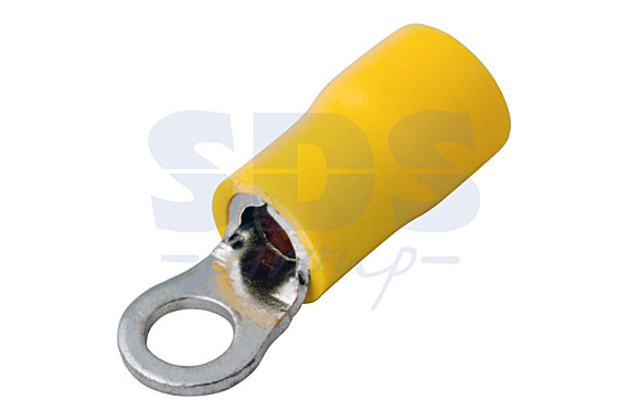 Наконечник кольцевой НКИ - 5.3мм, изолированный, сечение 4-6мм² (VR5.5-5) желтый (№27)
