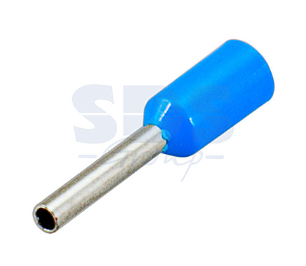 Наконечник штыревой втулочный НШВИ 0.75-8 изолированный (F-8 мм 0.75 мм² ) синий (№11)