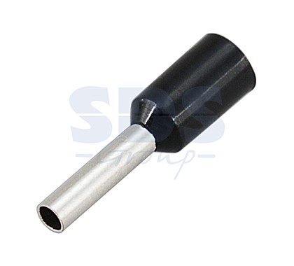 Наконечник штыревой втулочный НШВИ 1.5-8 (F-8 мм 1.5 мм²) изолированный черный/красный (№13)