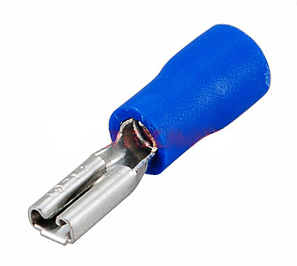 Клемма плоская КПИ гнездо 2.8 мм 1.5-2.5 мм² (РПи-м 2.5-(2.8)/РПИм 2-250) изолированная, синяя (№2)